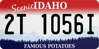 ID license plate 2T1056I