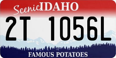 ID license plate 2T1056L