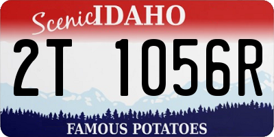 ID license plate 2T1056R