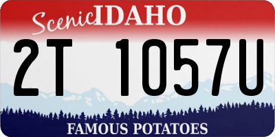 ID license plate 2T1057U