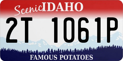 ID license plate 2T1061P