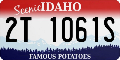 ID license plate 2T1061S