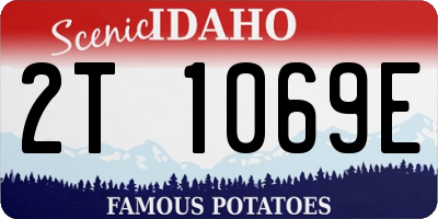 ID license plate 2T1069E