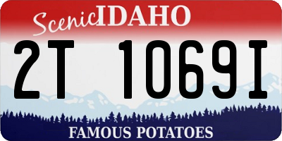 ID license plate 2T1069I