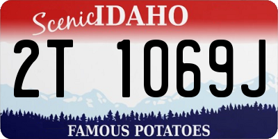 ID license plate 2T1069J