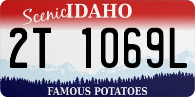ID license plate 2T1069L