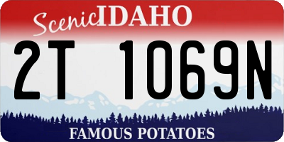ID license plate 2T1069N