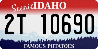 ID license plate 2T1069O