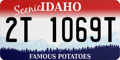 ID license plate 2T1069T