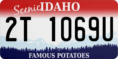 ID license plate 2T1069U
