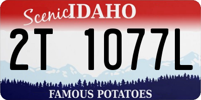 ID license plate 2T1077L