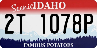 ID license plate 2T1078P