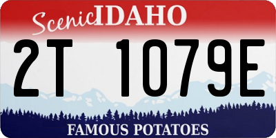 ID license plate 2T1079E