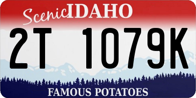 ID license plate 2T1079K