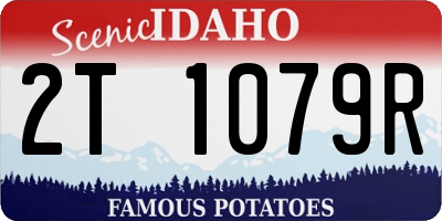 ID license plate 2T1079R