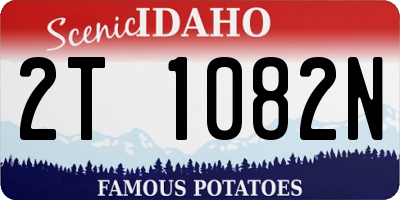 ID license plate 2T1082N