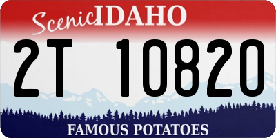 ID license plate 2T1082O
