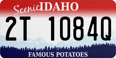 ID license plate 2T1084Q