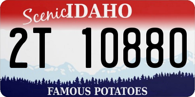 ID license plate 2T1088O