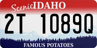 ID license plate 2T1089Q