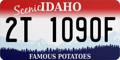 ID license plate 2T1090F