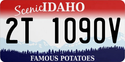 ID license plate 2T1090V