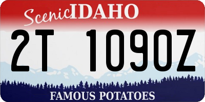 ID license plate 2T1090Z