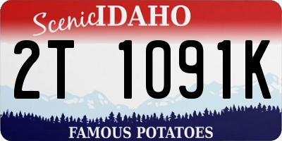 ID license plate 2T1091K