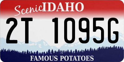 ID license plate 2T1095G