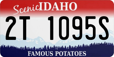 ID license plate 2T1095S