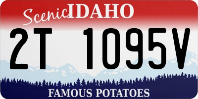 ID license plate 2T1095V
