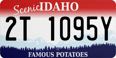ID license plate 2T1095Y
