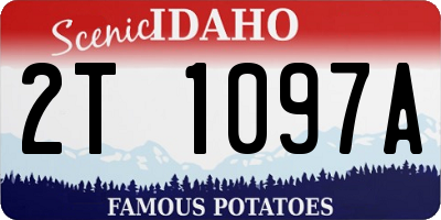 ID license plate 2T1097A