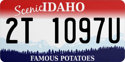 ID license plate 2T1097U