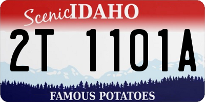 ID license plate 2T1101A