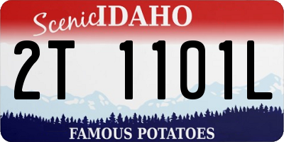 ID license plate 2T1101L