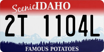 ID license plate 2T1104L