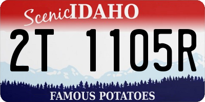 ID license plate 2T1105R