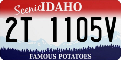 ID license plate 2T1105V