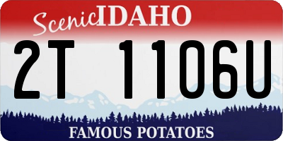 ID license plate 2T1106U