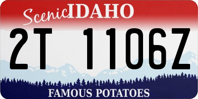 ID license plate 2T1106Z
