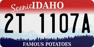 ID license plate 2T1107A