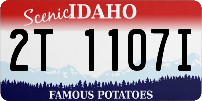 ID license plate 2T1107I