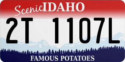ID license plate 2T1107L