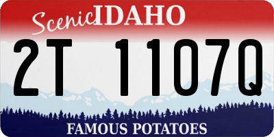 ID license plate 2T1107Q