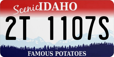 ID license plate 2T1107S