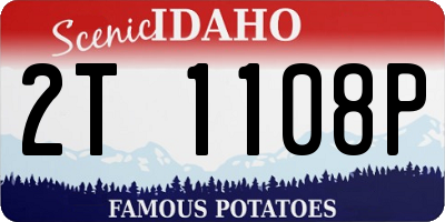 ID license plate 2T1108P