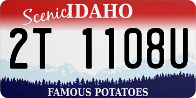 ID license plate 2T1108U