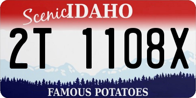 ID license plate 2T1108X