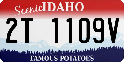 ID license plate 2T1109V